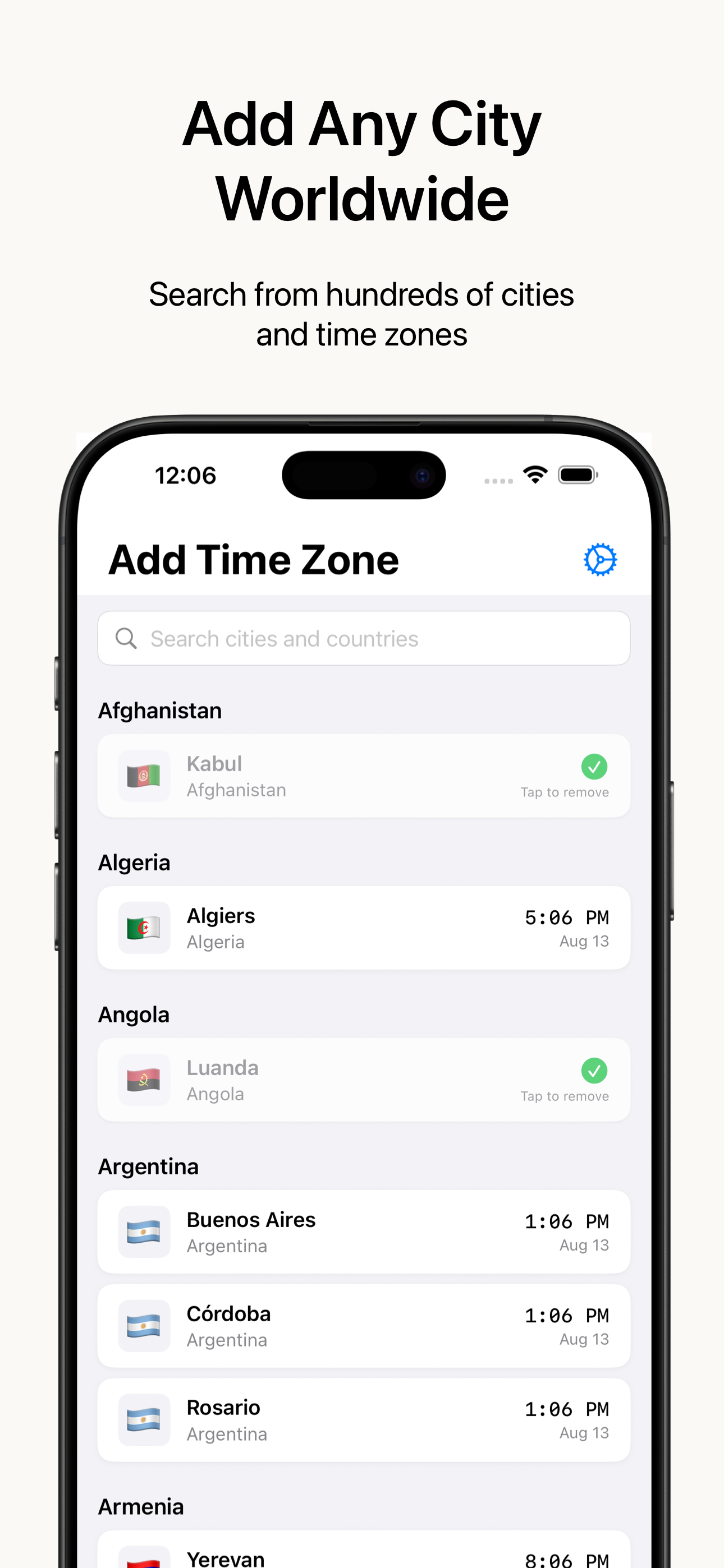 Add Any City Worldwide
